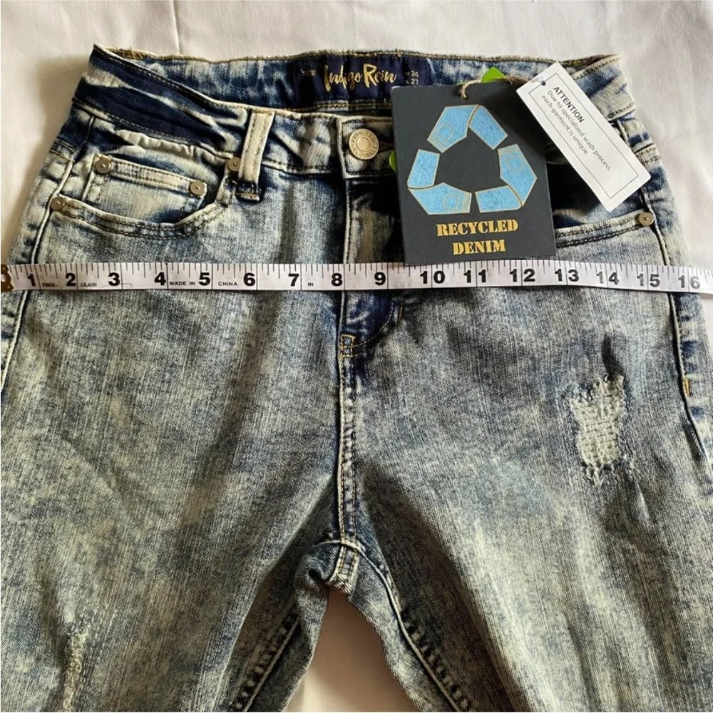 Indigo Rein NWT Super High Rise Straight Leg Above ankle Jeans Size (24X27)